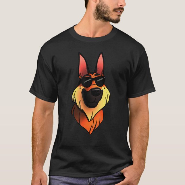 T-shirt Cool berger allemand (Devant)