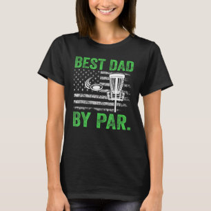 T-shirt Cool Best Papa Par Disc Golf Usa American Flag G