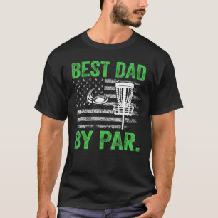 T-shirt Cool Best Papa Par Disc Golf Usa American Flag G