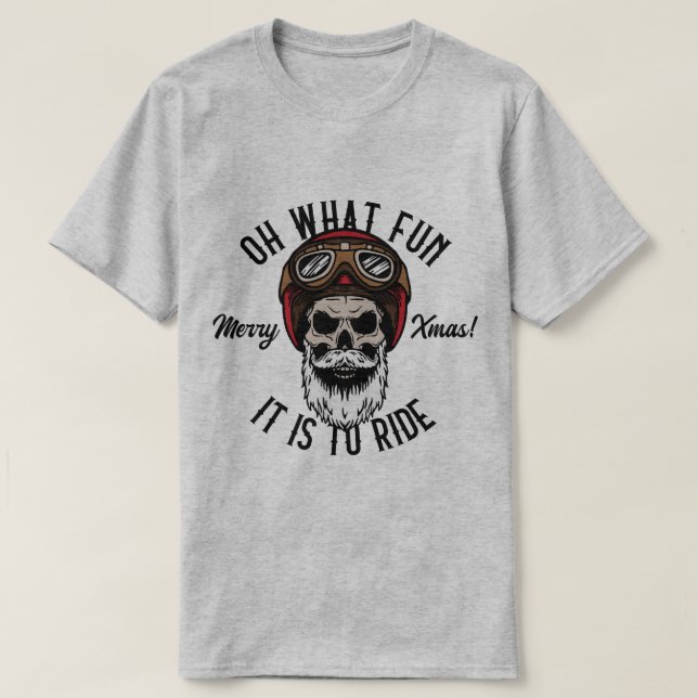 T-shirt Cool Biker Oh Qu'est-ce que c'est amusant de roule (Design devant)