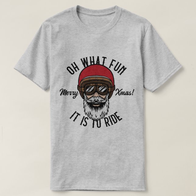 T-shirt Cool Biker Oh Qu'est-ce que c'est amusant de roule (Design devant)