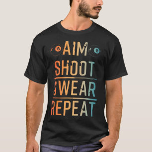 T-shirt Cool Billiard Art Pour Hommes Joueuse Billia