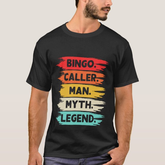 T-shirt Cool Bingo Caller word art  (Devant)