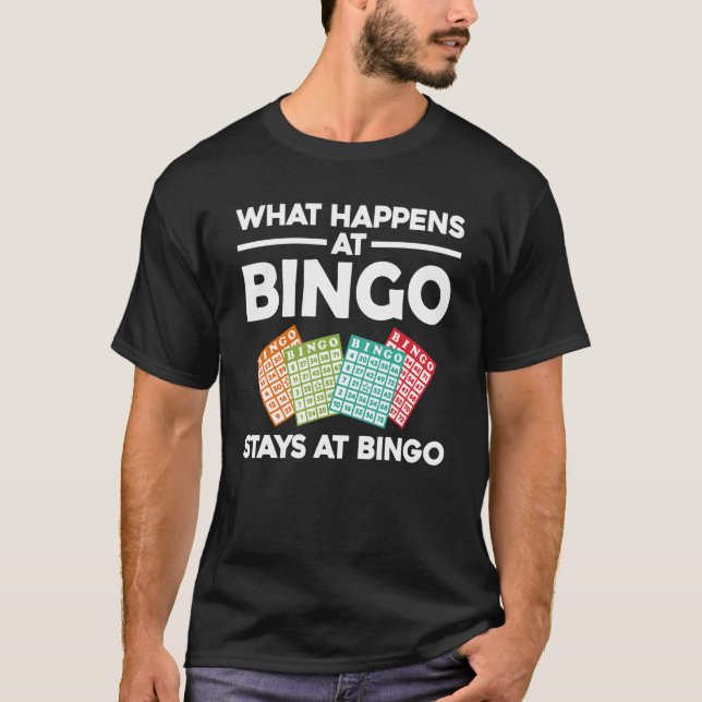 T-shirt Cool Bingo For Men Women Lucky Bingo Caller Casino (Devant)