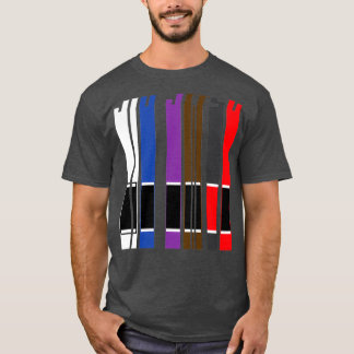 T-shirt Cool BJJ Jiu Jitsu Belts Cadeau Martial Arts Lover