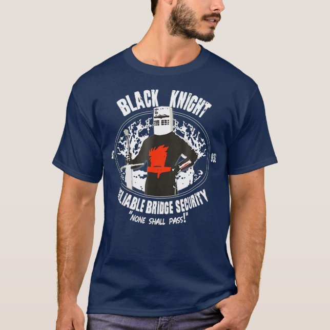 T-shirt Cool Black Knight Bridge Sécurité Tee (Devant)