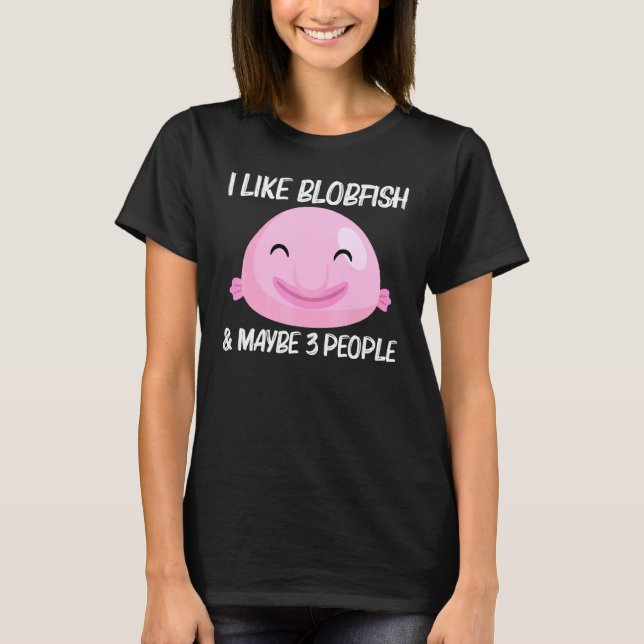 T-shirt Cool Blobfish Design Pour Hommes Femmes Pêcheurs P (Devant)