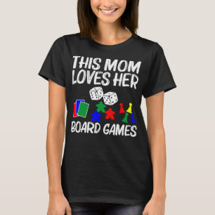 T-shirt Cool Board Jeux Art Pour Maman Mère Carte Meeple C