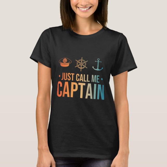 T-shirt Cool Boat Captain Art For Men Women Sailboat Boati (Devant)