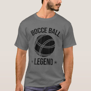 T-shirt Cool Bocce Ball Legend Cadeau Funny Pelouse Bowl