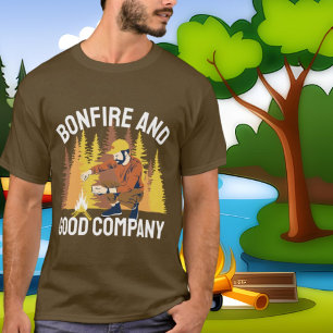 T-shirt cool bonfire bonne entreprise mot art
