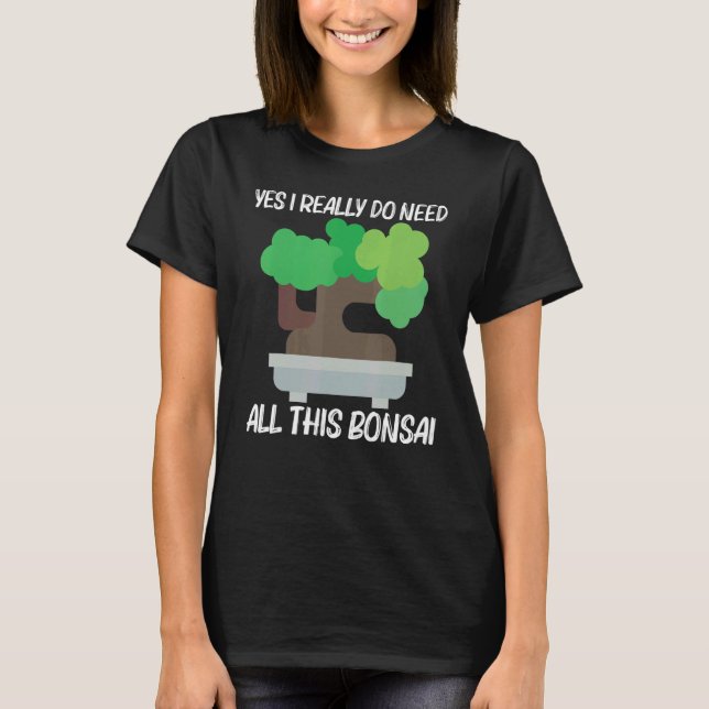 T-shirt Cool Bonsai For Men Women Tree Plant Garden (Devant)