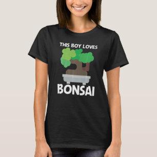 T-shirt Cool Bonsai Pour Garçons Enfants Arbre Jardin Plan
