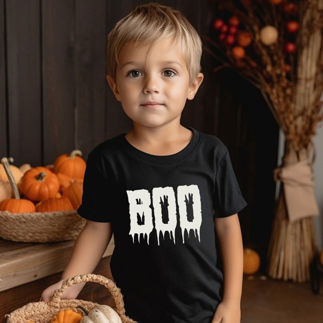 T-shirt Cool BOO Drippy Script Funny Kid's Halloween (Créateur téléchargé)