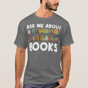 T-shirt Cool Book Design For Men Women Bookworm Reading Bo