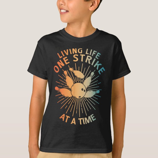 T-shirt Cool Bowling Art Pour Hommes Femmes Strike Team Ga (Devant)