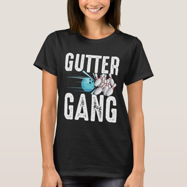 T-shirt Cool Bowling Nouveauté Pour Hommes Femmes Bowling  (Devant)