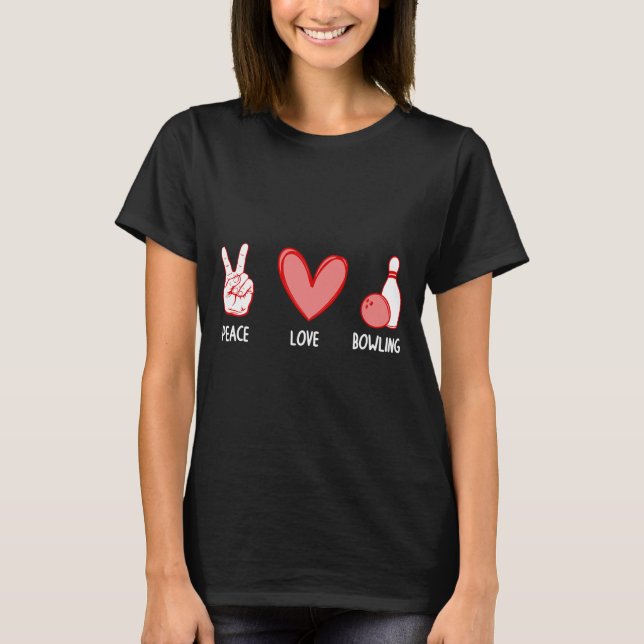 T-shirt Cool Bowling Pour Hommes Femmes Bowler Cible Sport (Devant)