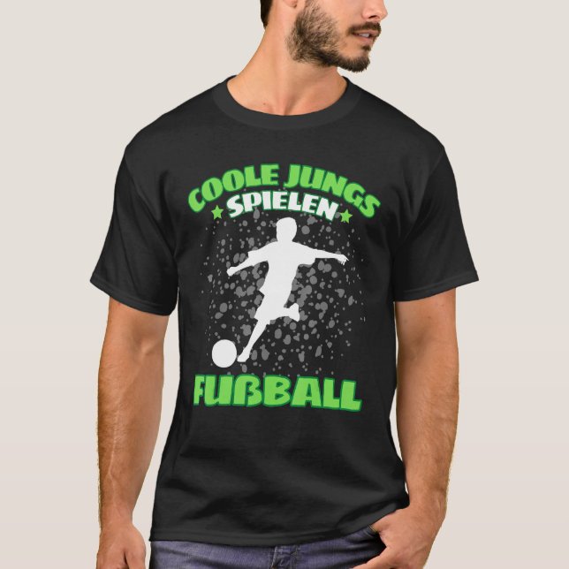 T-shirt Cool Boys Game Football Footballer (Devant)