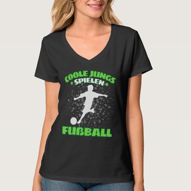 T-shirt Cool Boys Game Football Footballer (Devant)