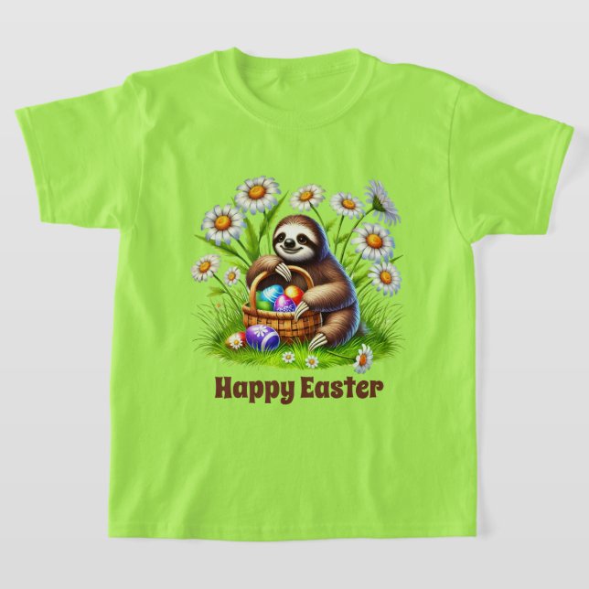 T-shirt Cool boys sloth Easter customizable (Poser)