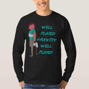 T-shirt Cool Bras Et Jambe Cassés Pour Enfants Gag Gravity