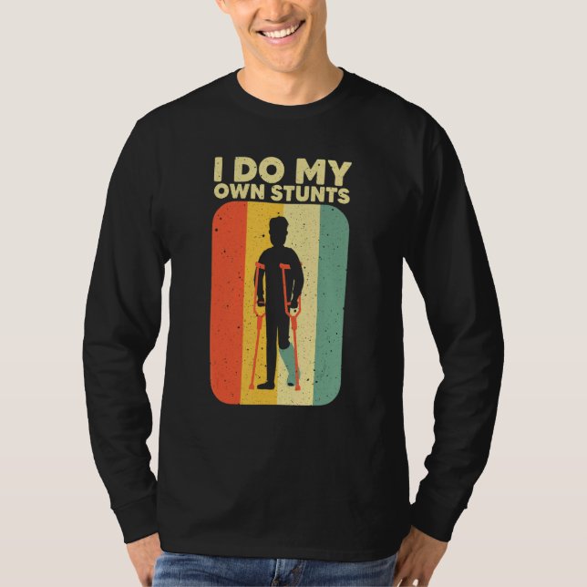 T-shirt Cool Broken Jambe Pour Hommes Femmes Brog Jambe Fo (Devant)
