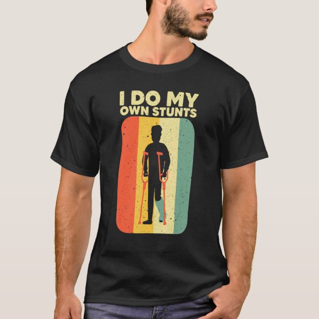 T-shirt Cool Broken Jambe Pour Hommes Femmes Brog Jambe Fo (Devant)