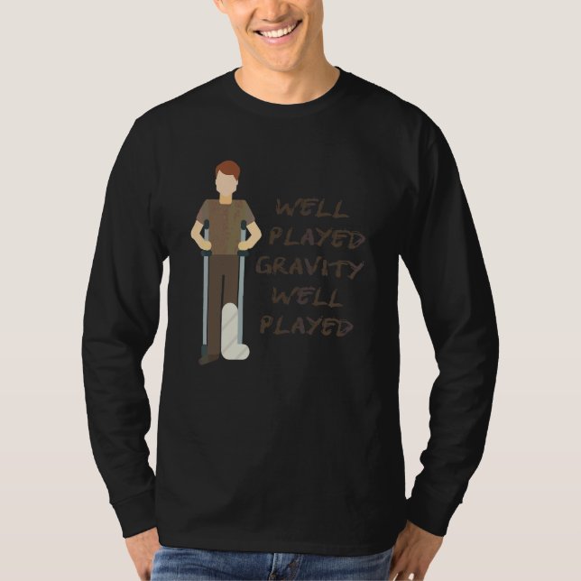 T-shirt Cool Broken Pour Enfants Gravity Gag Broken (Devant)