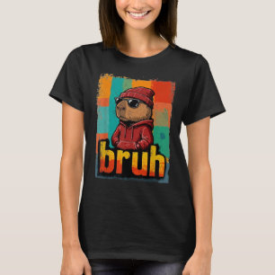 T-shirt Cool Bruh Capybara Hommes Femmes Enfants Adolescen