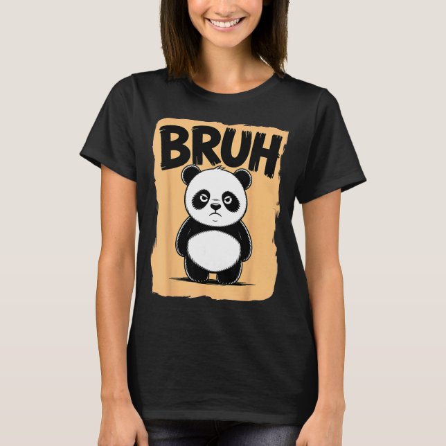 T-shirt Cool Bruh Panda Men Women Kids Teens Funny Bruh Pa (Devant)