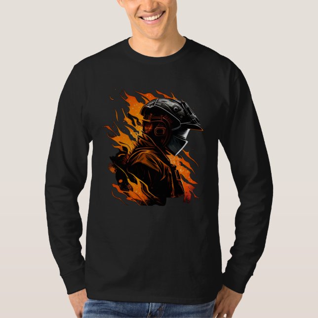 T-shirt Cool burning Welder with Mask (Devant)