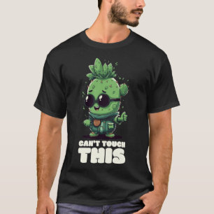 T-Shirt cool Cactus : Je ne peux pas toucher ça !