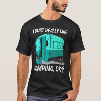 T-shirt Cool Camping For Men Women Camper Camping Outdoor 