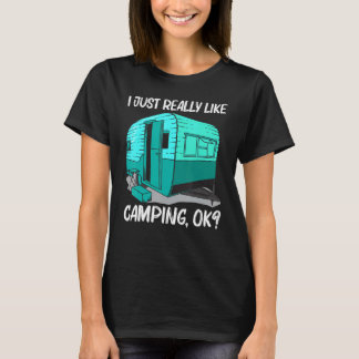 T-shirt Cool Camping For Men Women Camper Camping Outdoor 