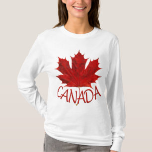 T-shirt Cool Canada Chemises Rétro Maple Leaf Souvenir