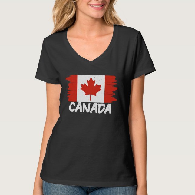 T-shirt Cool Canada Flag (Devant)