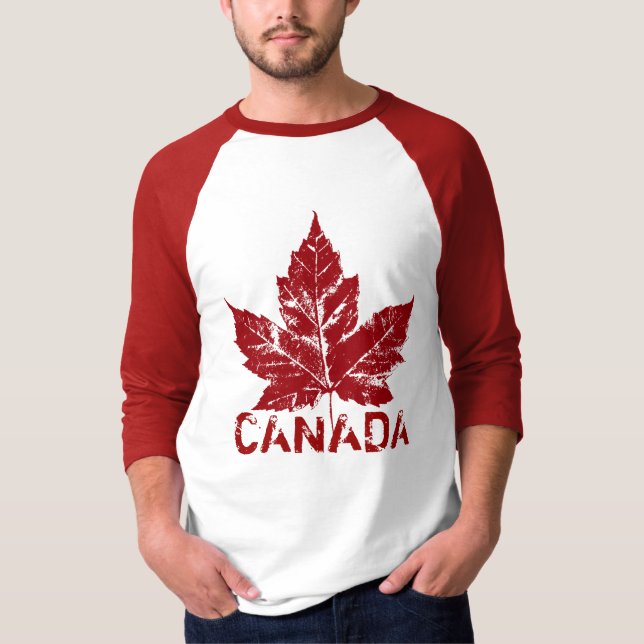 T-shirt Cool Canada Jersey Retro Maple Leaf Souvenir (Devant)