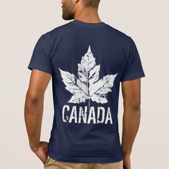 T-shirt cool Canada Souvenir de feuille d'érable r (Dos)