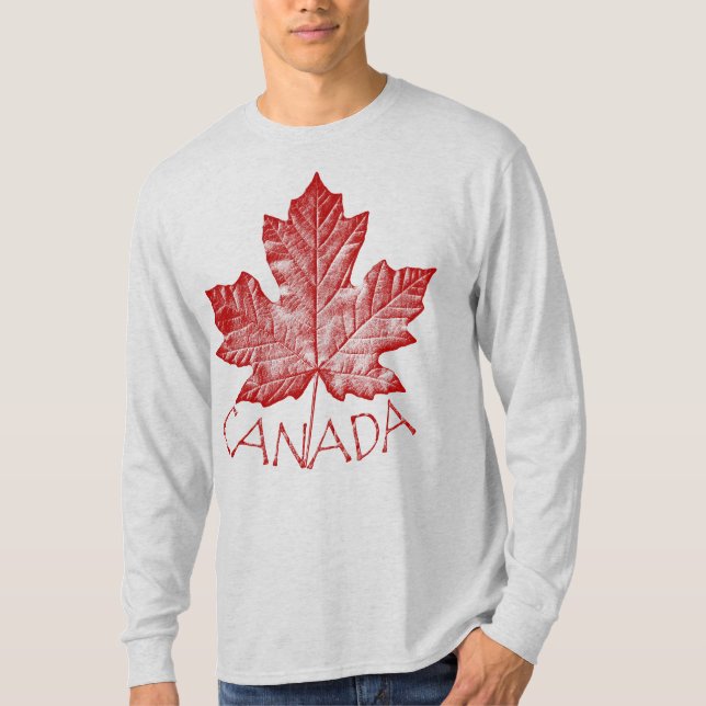T-shirt Cool Canada Sweatshirt rétro feuille d'éra (Devant)