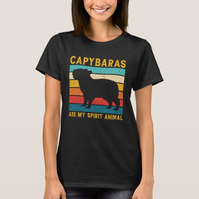 T-shirt Cool Capybara For Rodent Spirit Animal Zoologist G (Devant)