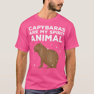 T-shirt Cool Capybara Pour Rodent Spirit Zoologiste Animal