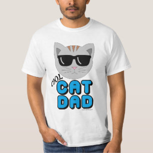 T-shirt COOL CAT DAD Mens Amoureux des chats