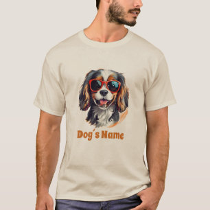 T-shirt Cool Cavalier King Charles Spaniel Avec Sunglasse