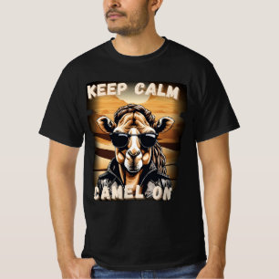 T-shirt Cool chameau 'Keep Calm Camel On'