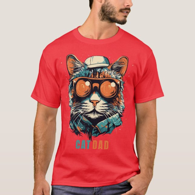T-shirt Cool Chat Papa (Devant)