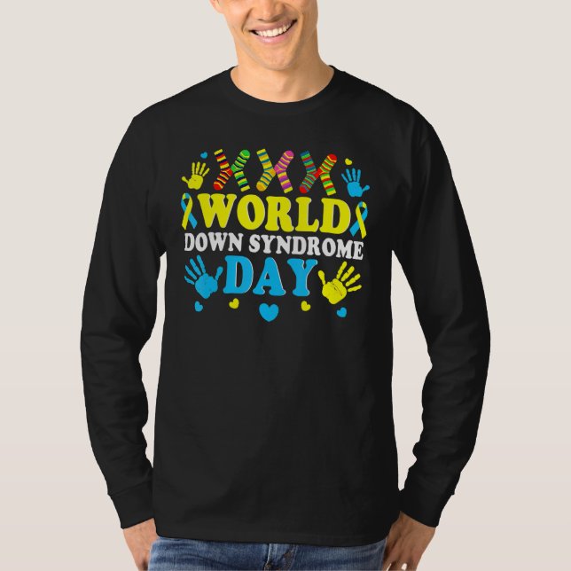 T-shirt Cool Chaussettes World Down Syndrome Support (Devant)