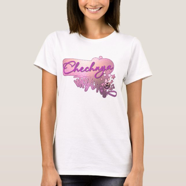 T-shirt Cool Chechnya pink (Devant)