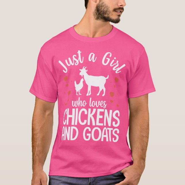 T-shirt Cool Chèvre de poulet Filles de chèvre pygmée Amou (Devant)