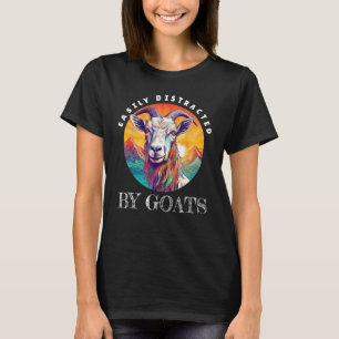 T-shirt Cool Chèvre Hommes Femmes Enfants Facilement distr